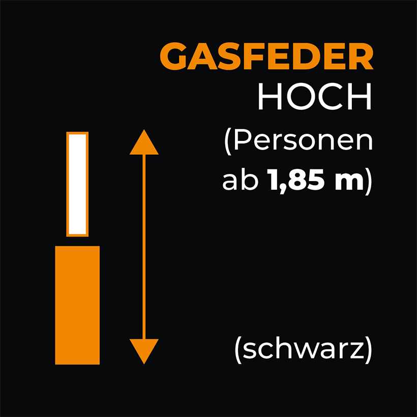 Gasfeder Schwarz Hoch Gasfeder Schwarz Hoch